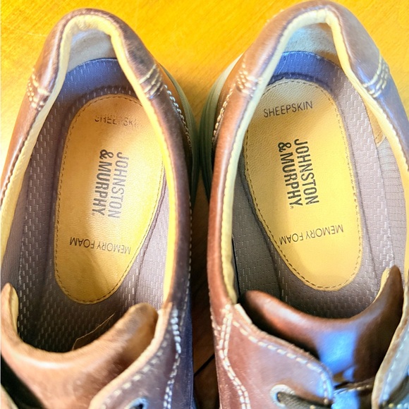 Johnston & Murphy Brown Leather Oxfords - Picture 10 of 15